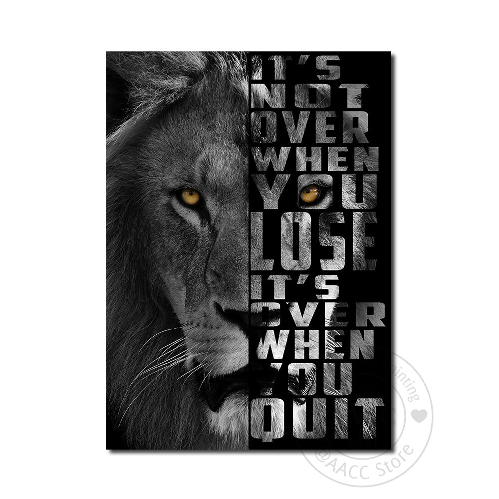 Black And White Lion Lyrics Painting Painting Core art