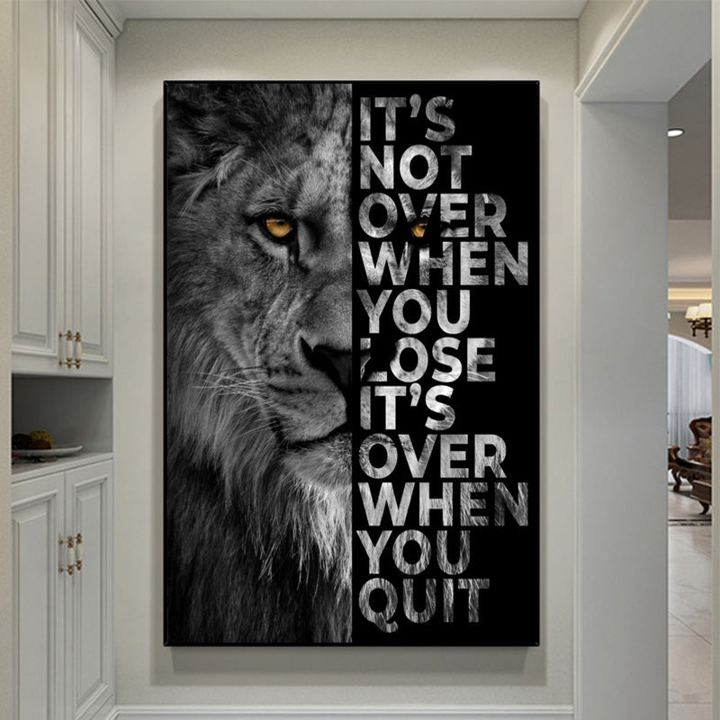 Black And White Lion Lyrics Painting Painting Core art