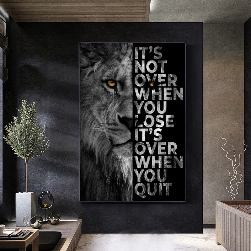 Black And White Lion Lyrics Painting Painting Core art