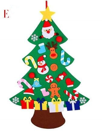 DIY Felt Christmas Tree New Year Toddler Kids Handmade