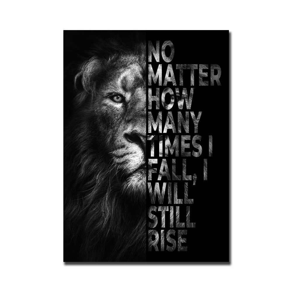 Black And White Lion Lyrics Painting Painting Core art