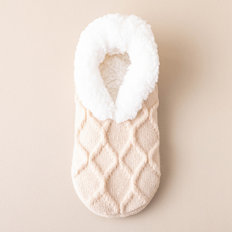 Winter Warm Short Cotton Slipper Socks Unisex non-slip