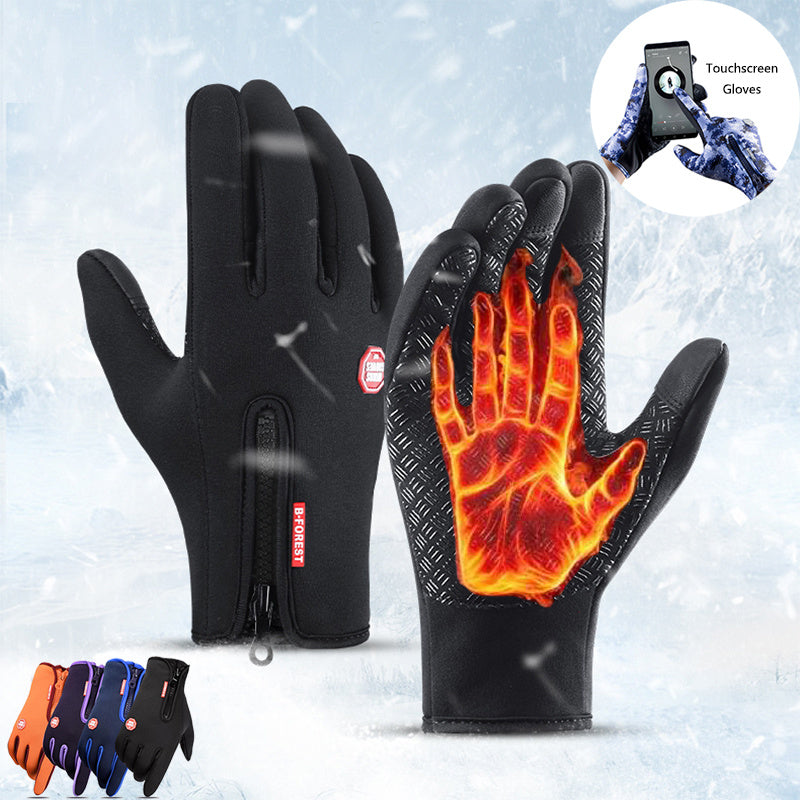 Winter Gloves Touch Screen Waterproof With Fleece