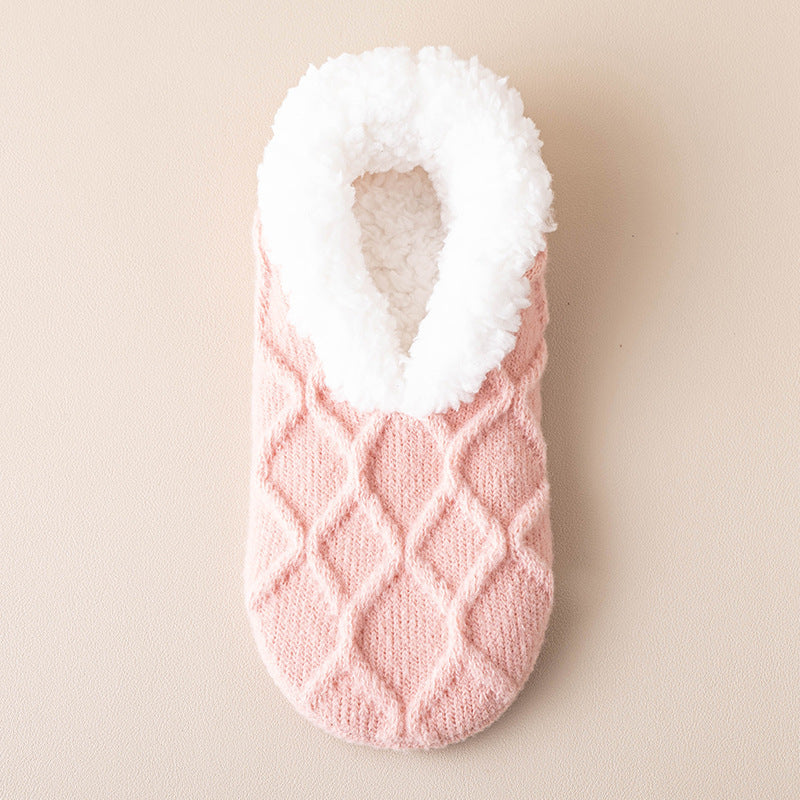 Winter Warm Short Cotton Slipper Socks Unisex non-slip