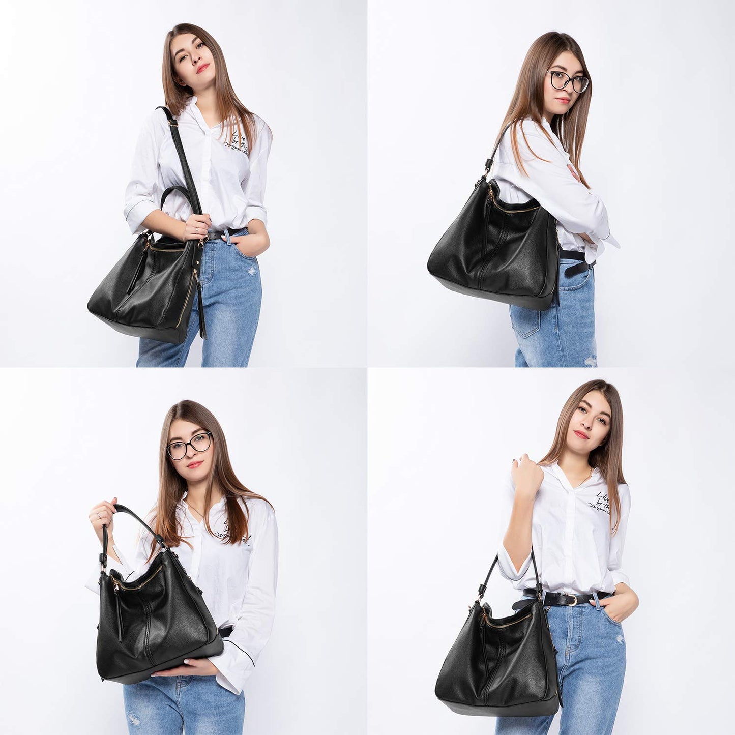 Handbags for Women Large Designer Ladies Hobo bag Bucket Purse Faux Leather