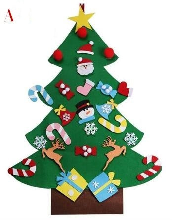 DIY Felt Christmas Tree New Year Toddler Kids Handmade