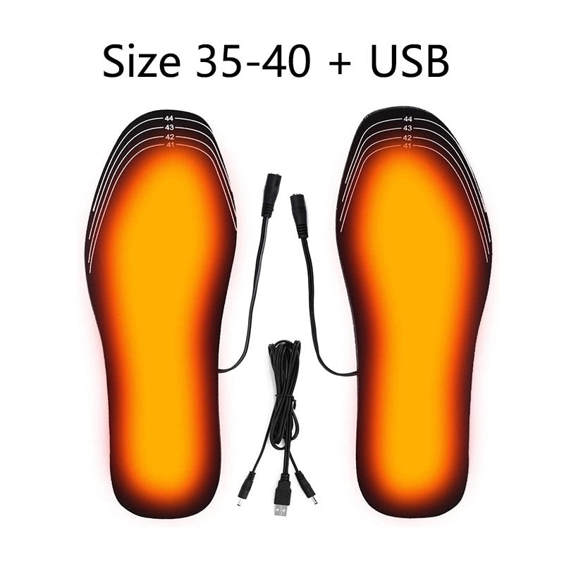 USB Heated Shoes Insoles - Cut to Fit for Ultimate Comfort - Footwear Designer - Stylish and Warm Insole