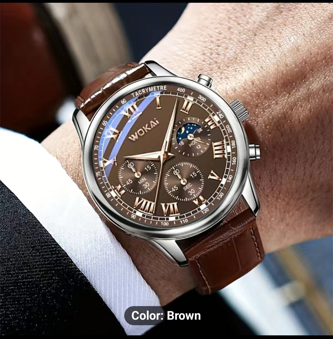 Men's Brown Business Watch