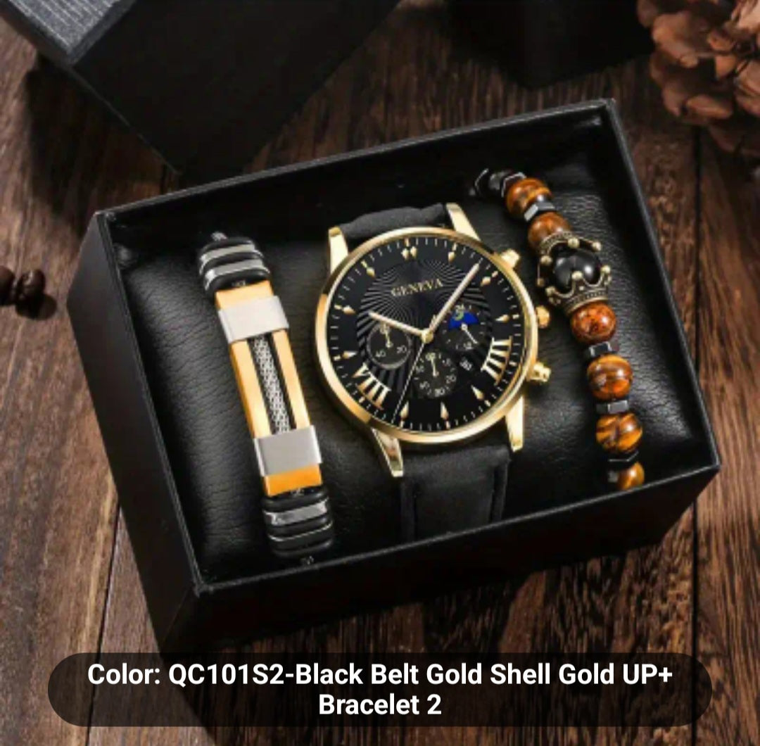 Men's 3pcs Watch Set