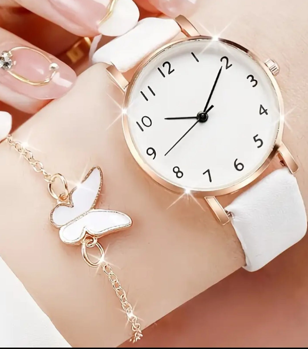 Women's Butterfly 6pcs Watch set