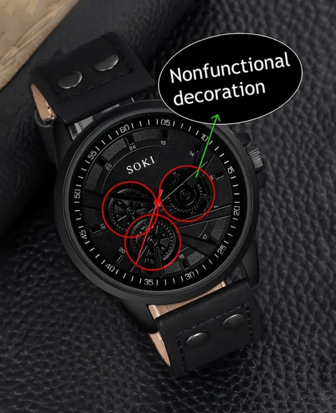 Mens 5pcs Watch Set