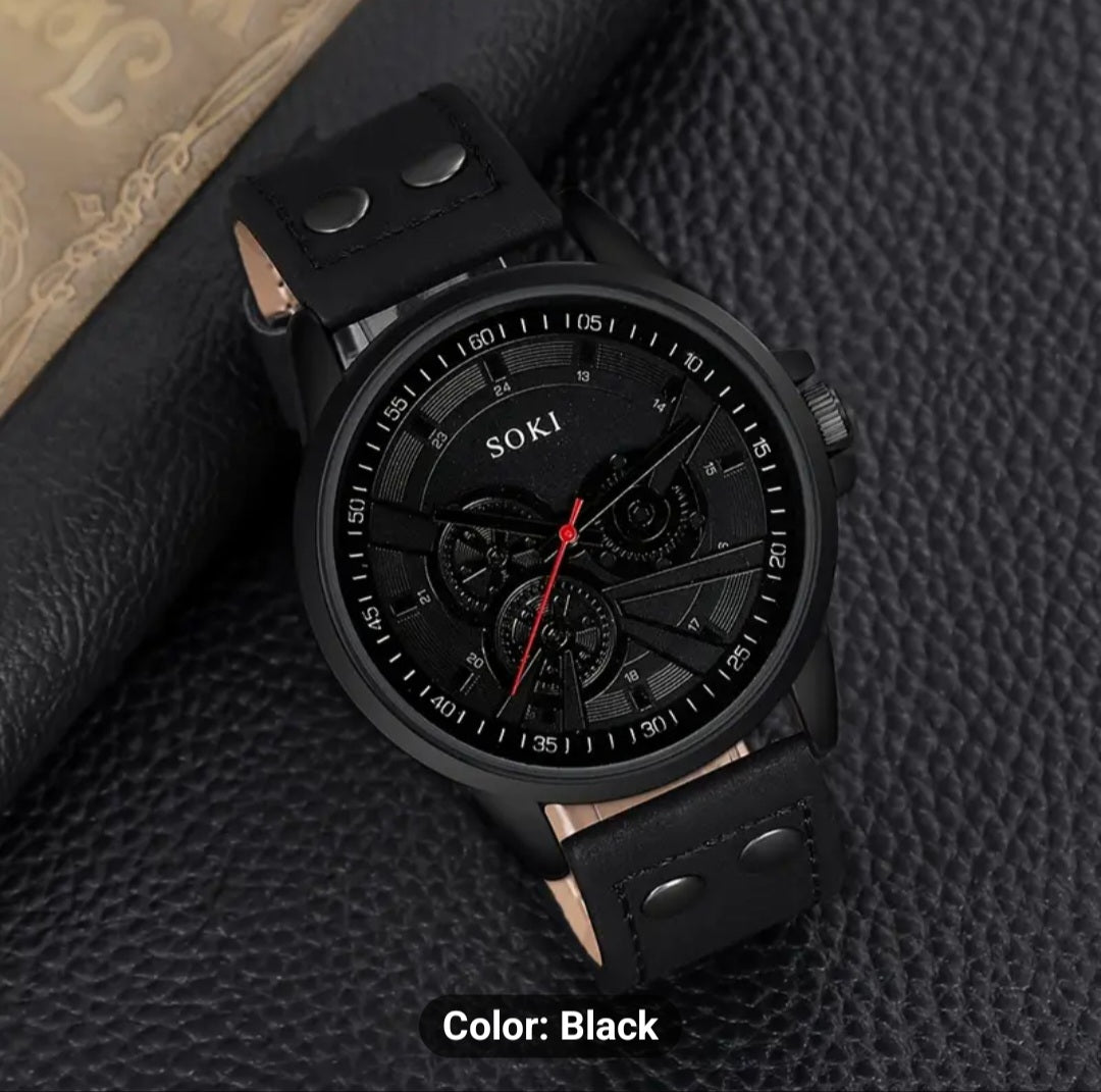 Mens 5pcs Watch Set