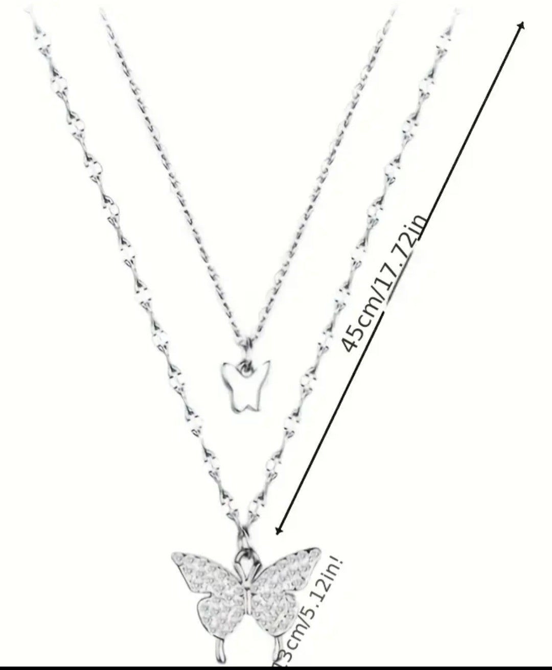 Double Butterfly Necklace