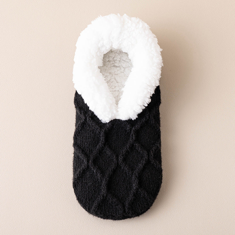 Winter Warm Short Cotton Slipper Socks Unisex non-slip