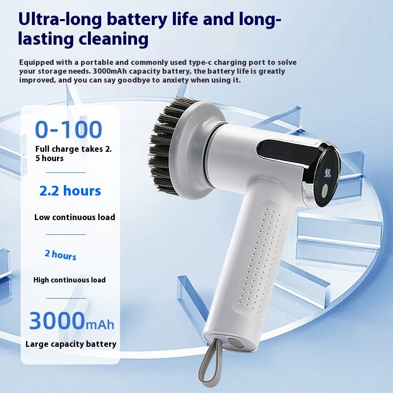 Multifunctional Smart Display Electric Cleaning Brush Wireless