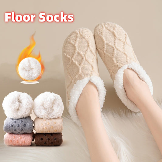 Winter Warm Short Cotton Slipper Socks Unisex non-slip