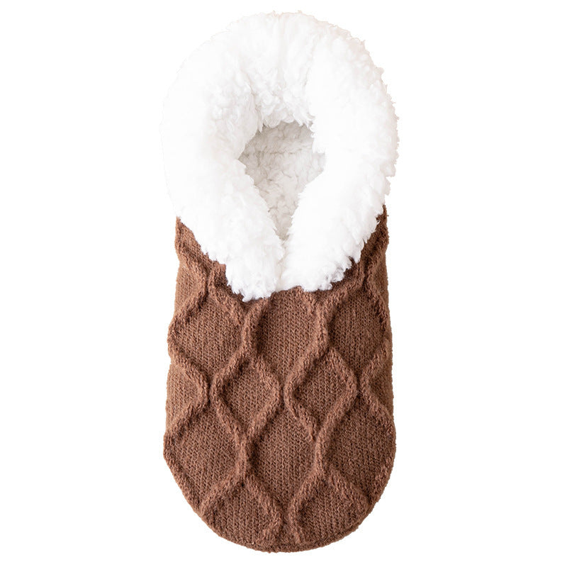 Winter Warm Short Cotton Slipper Socks Unisex non-slip