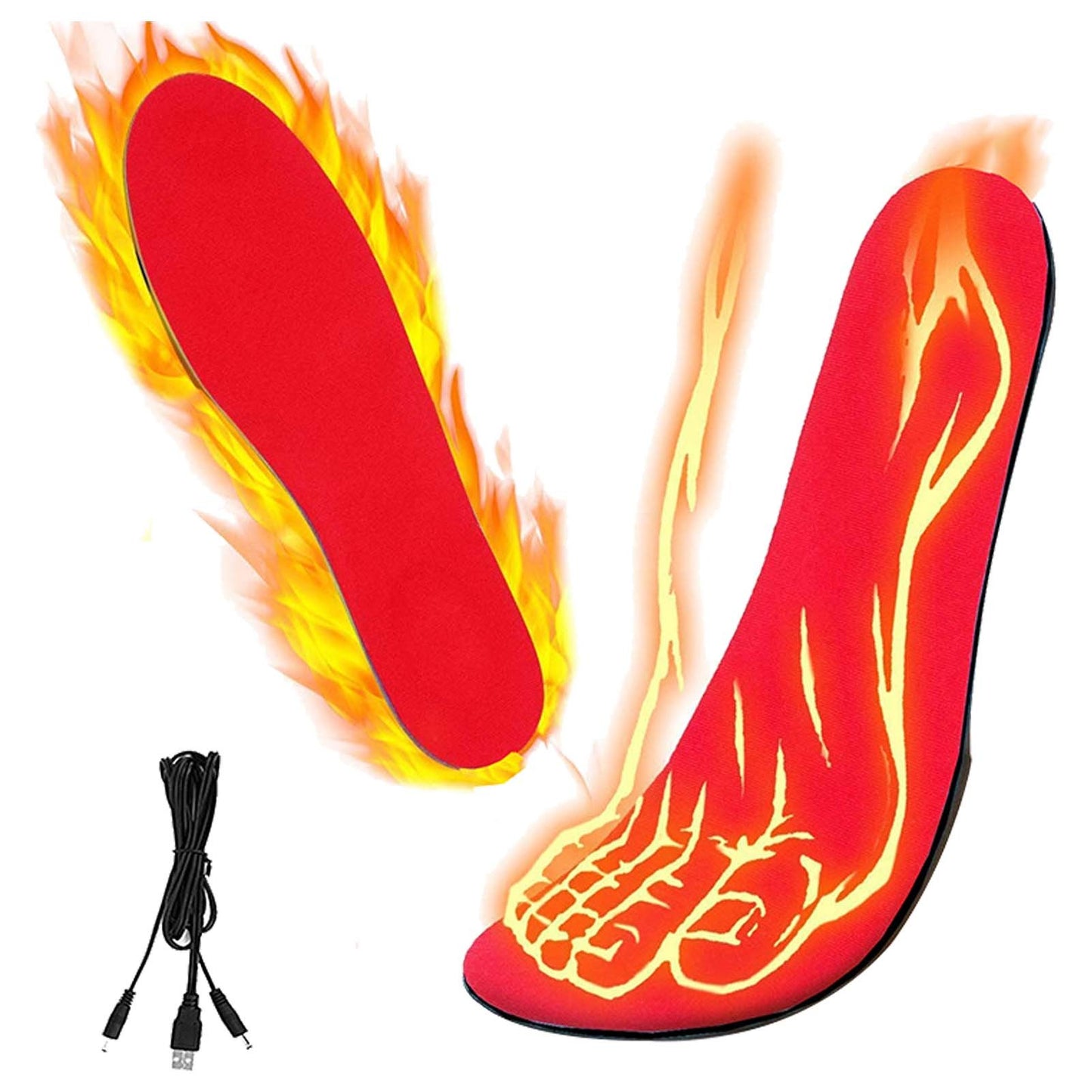 USB Heated Shoes Insoles Can Be Cut