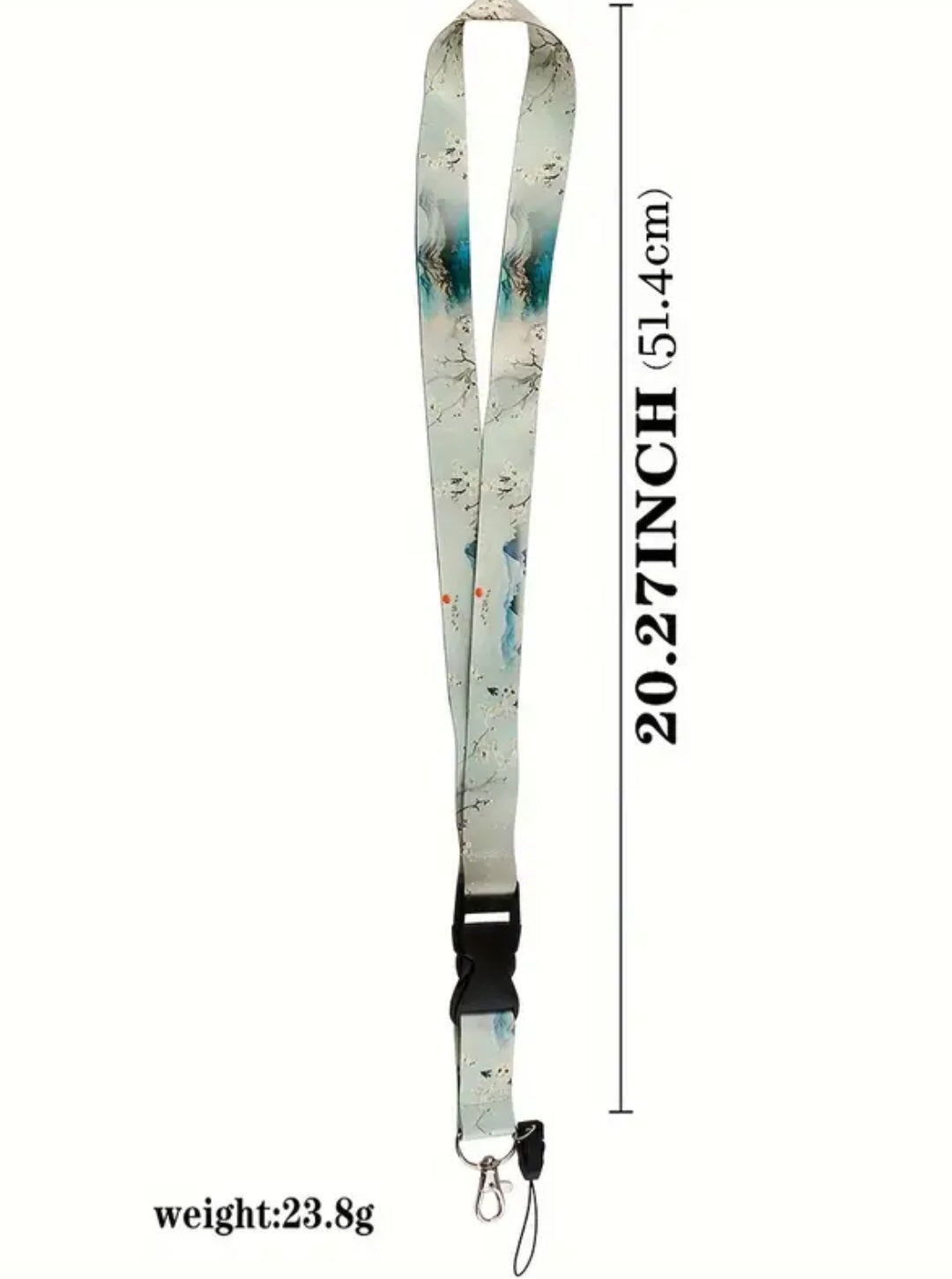 Ink Painting Stars and Stiped Neck-Lanyard