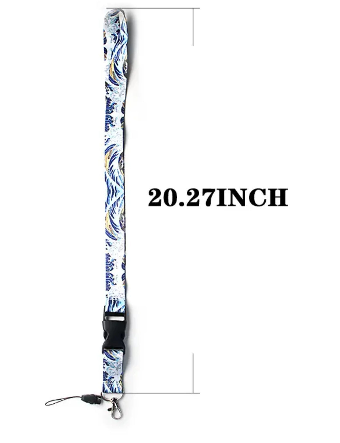 Blue Sea Wave Neck-Lanyard