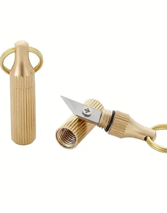 Mini Brass Capsule Knife