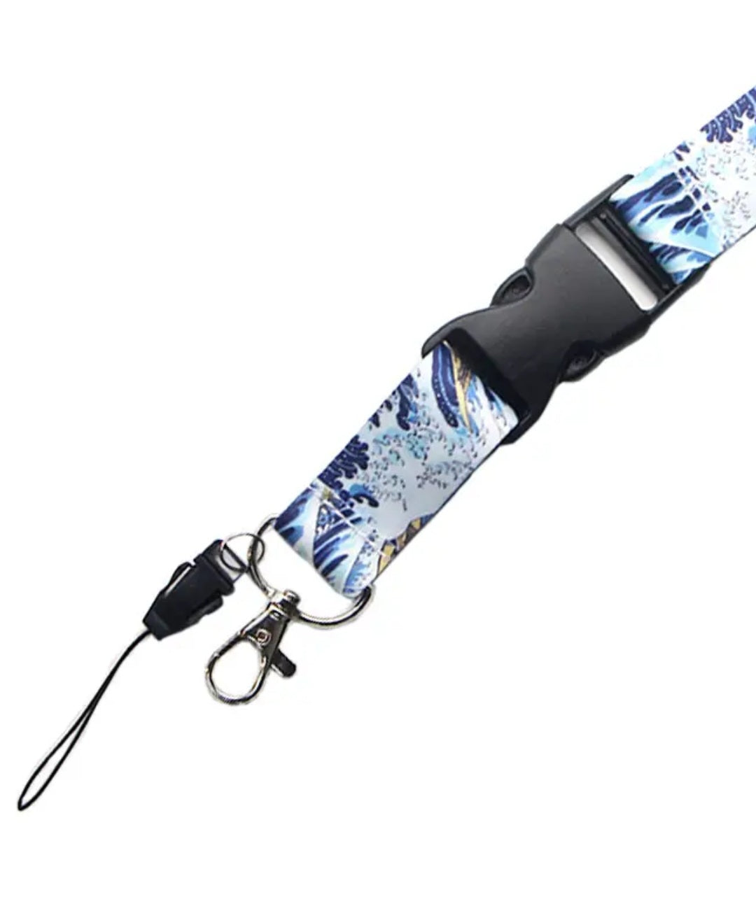 Blue Sea Wave Neck-Lanyard