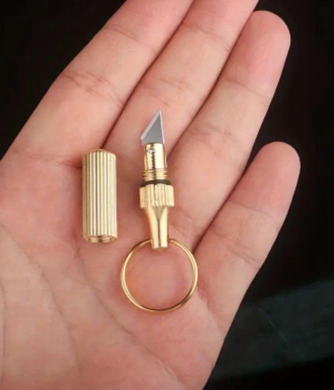 Mini Brass Capsule Knife